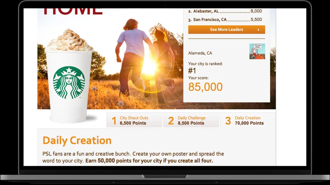 Starbucks Pumpkin Spice Latte Facebook Campaign