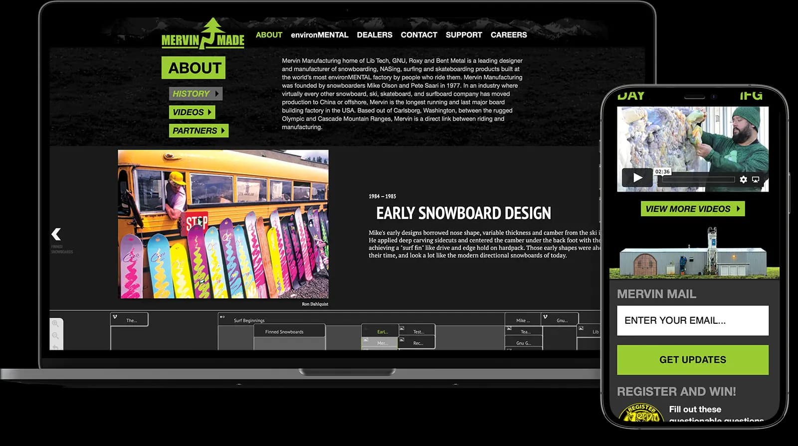 Mervin Mfg. Website
